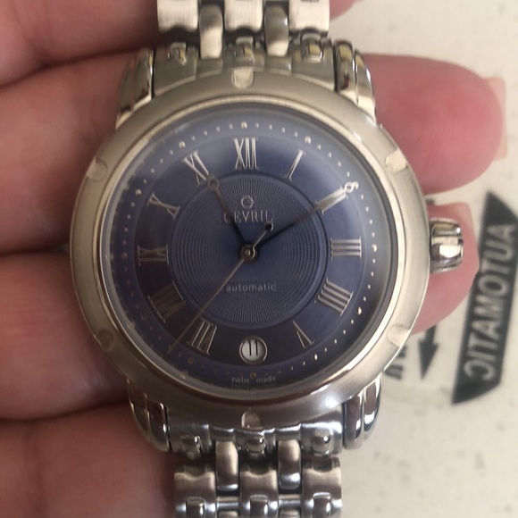 NIB GEVRIL first generation blue face watch - Picture 2 of 14